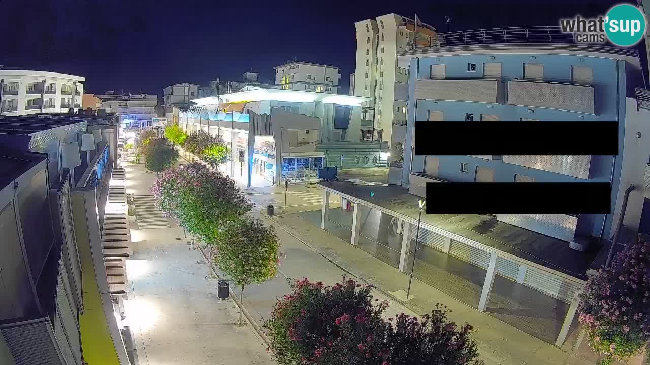 Bibione Fußgängerzone Webcam – Viale delle Costellazioni live