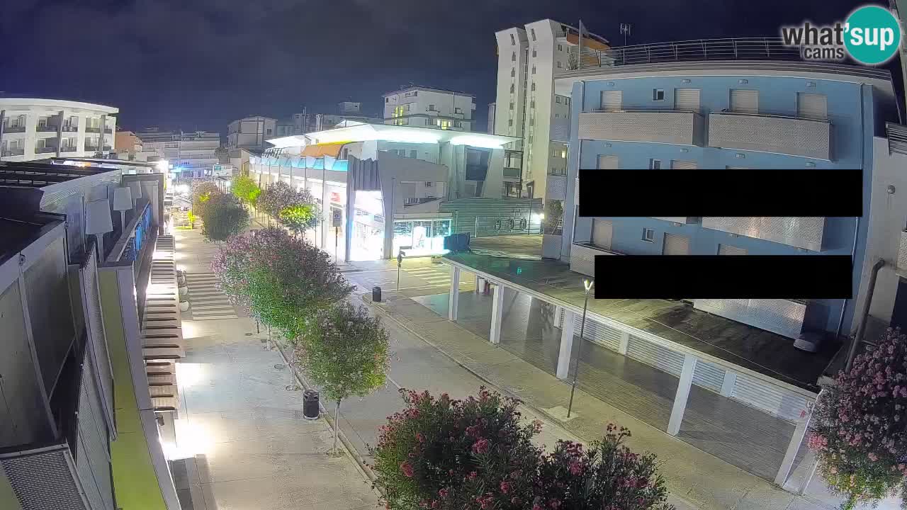 Webcam Passeggiata Bibione – Viale delle Costellazioni in Diretta