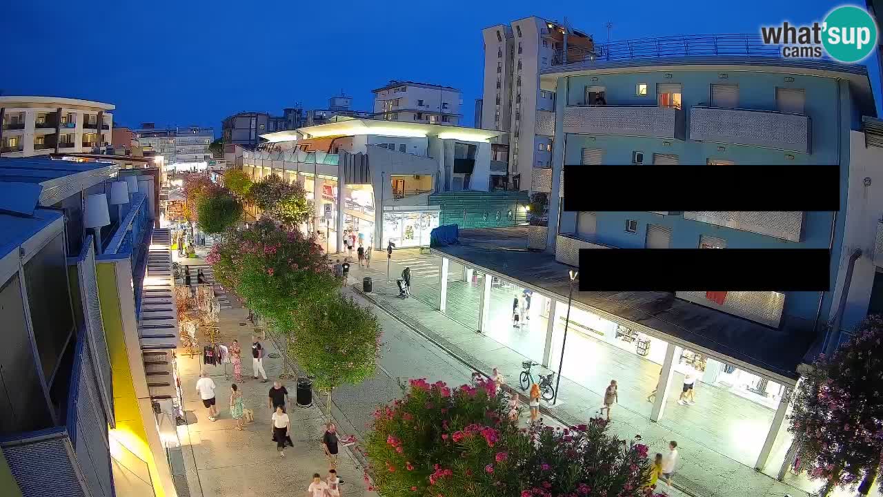 Webcam Passeggiata Bibione – Viale delle Costellazioni in Diretta