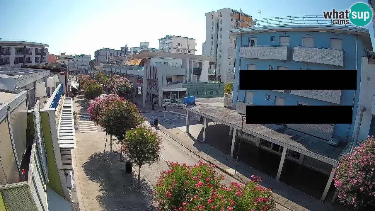 Bibione Fußgängerzone Webcam – Viale delle Costellazioni live