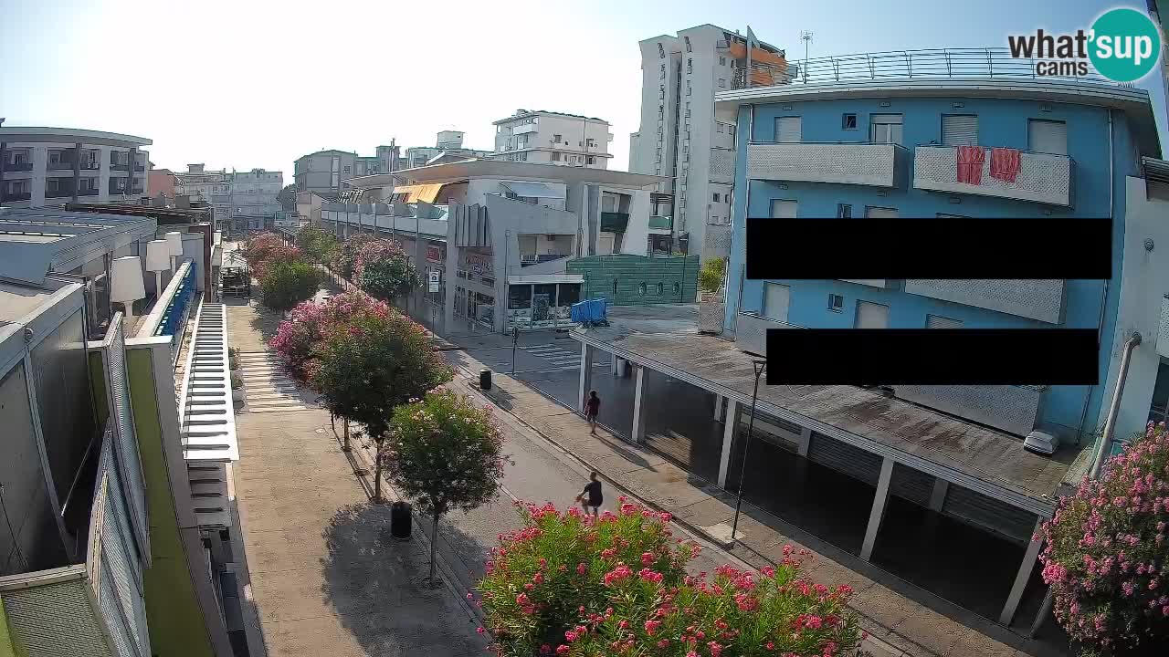 Bibione Fußgängerzone Webcam – Viale delle Costellazioni live