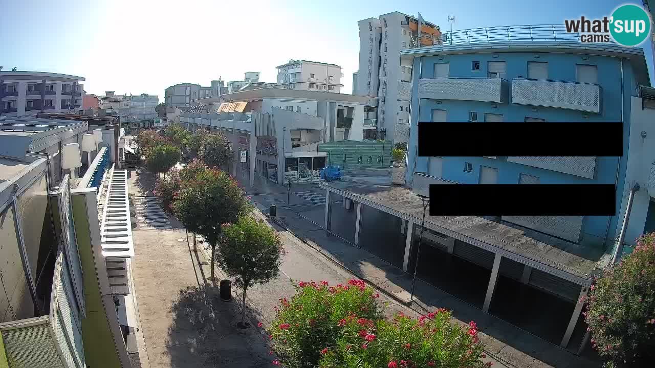 Bibione Fußgängerzone Webcam – Viale delle Costellazioni live