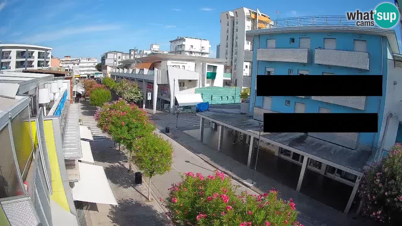 Webcam Passeggiata Bibione – Viale delle Costellazioni in Diretta