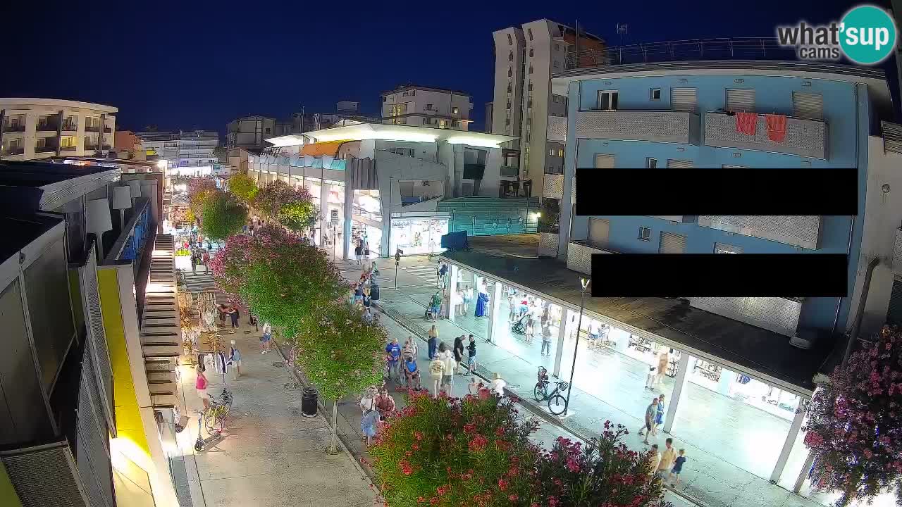 Webcam Paseo de Bibione – Viale delle Costellazioni en directo