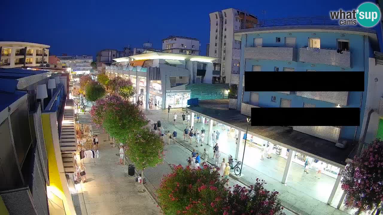 Bibione Fußgängerzone Webcam – Viale delle Costellazioni live