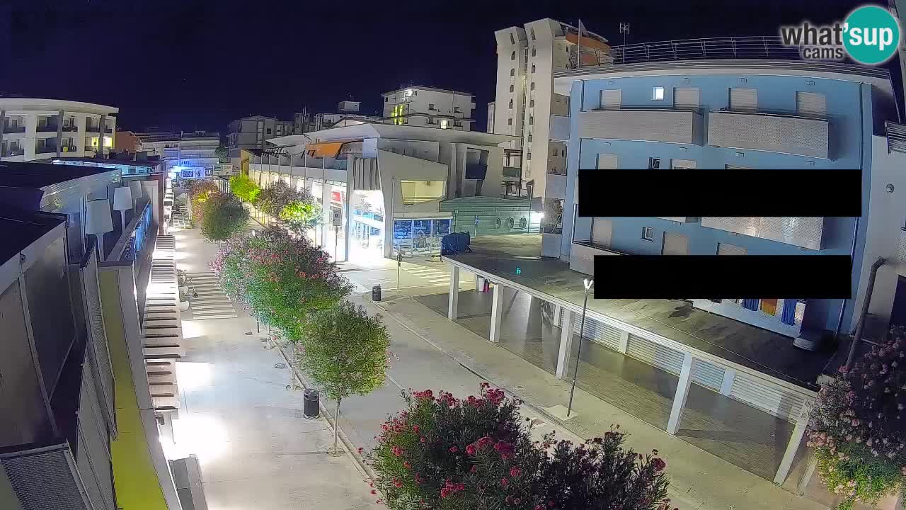 Webcam Paseo de Bibione – Viale delle Costellazioni en directo
