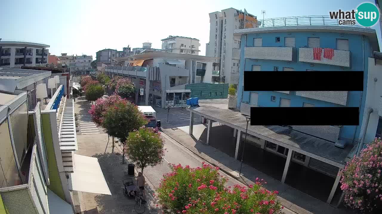 Bibione Fußgängerzone Webcam – Viale delle Costellazioni live