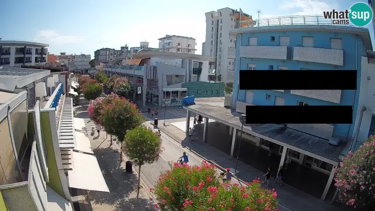 Bibione Fußgängerzone Webcam – Viale delle Costellazioni live