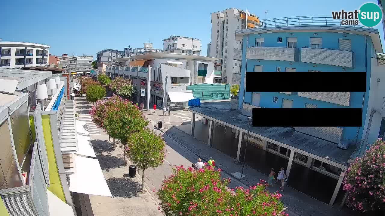 Bibione Fußgängerzone Webcam – Viale delle Costellazioni live