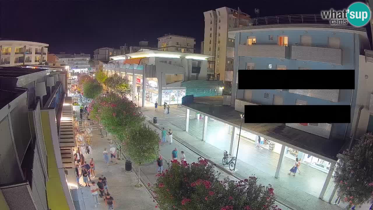 Webcam Passeggiata Bibione – Viale delle Costellazioni in Diretta