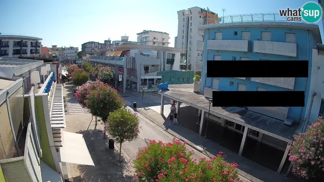 Bibione Fußgängerzone Webcam – Viale delle Costellazioni live