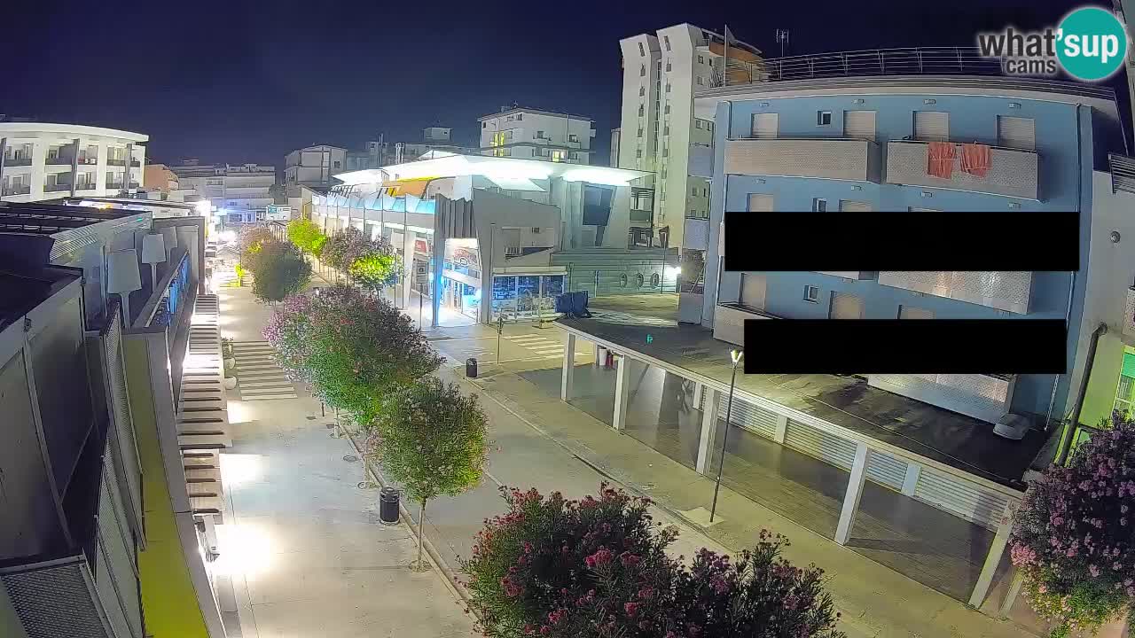 Bibione Fußgängerzone Webcam – Viale delle Costellazioni live