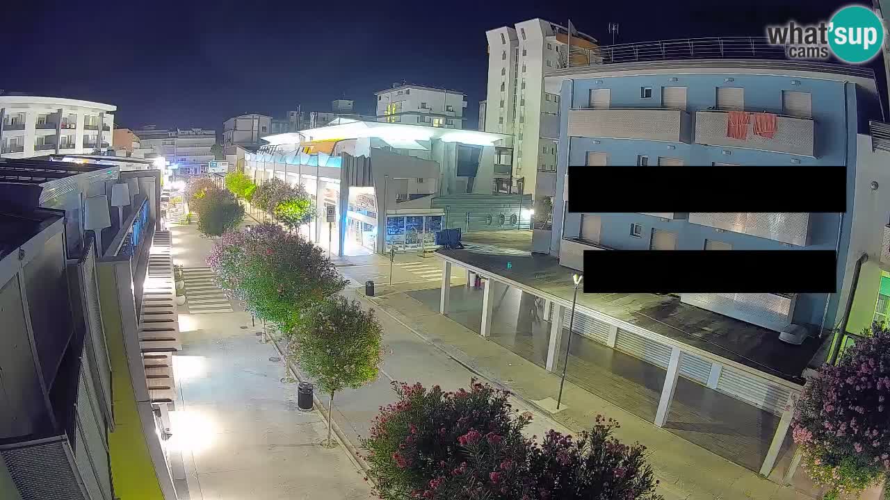 Webcam Promenade de Bibione – Viale delle Costellazioni en direct
