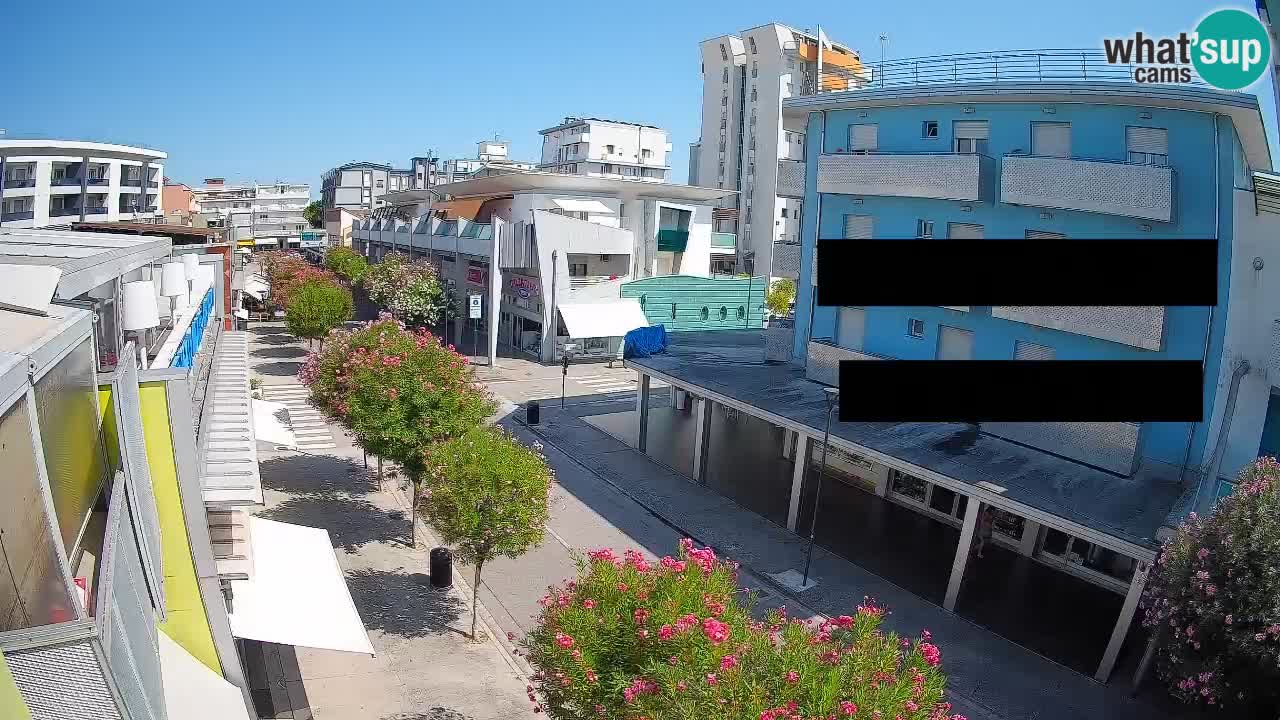 Bibione Fußgängerzone Webcam – Viale delle Costellazioni live