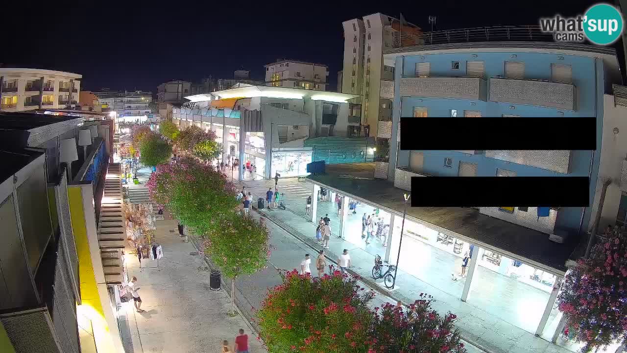 Webcam Passeggiata Bibione – Viale delle Costellazioni in Diretta