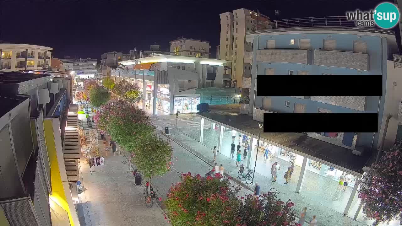 Bibione Fußgängerzone Webcam – Viale delle Costellazioni live