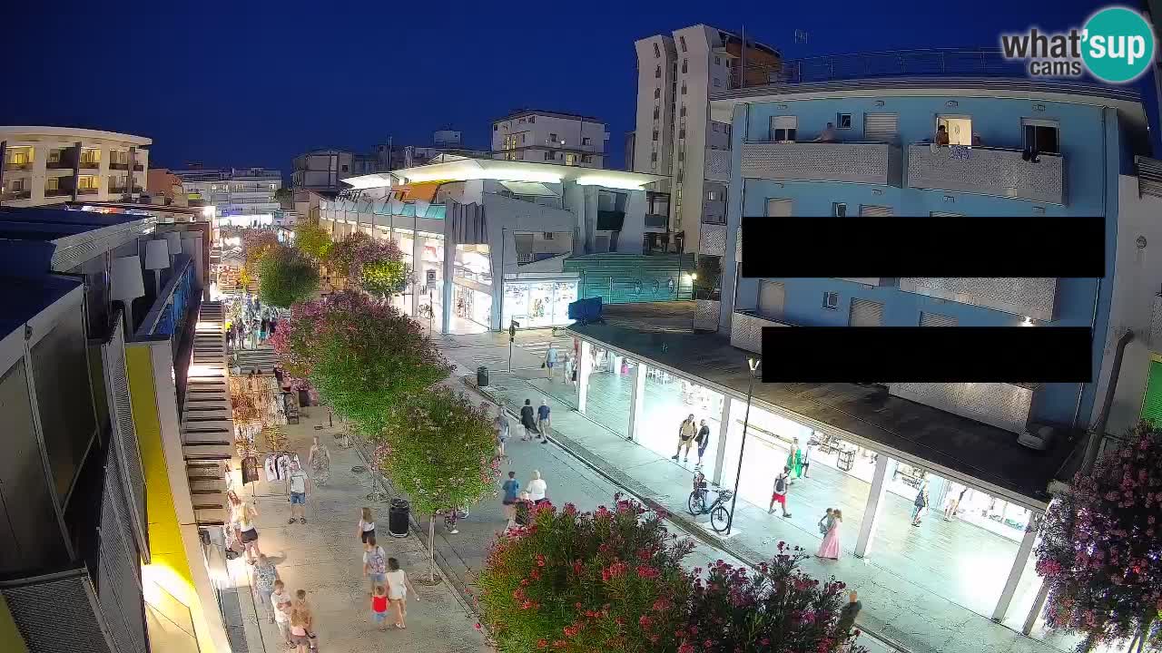 Bibione Fußgängerzone Webcam – Viale delle Costellazioni live