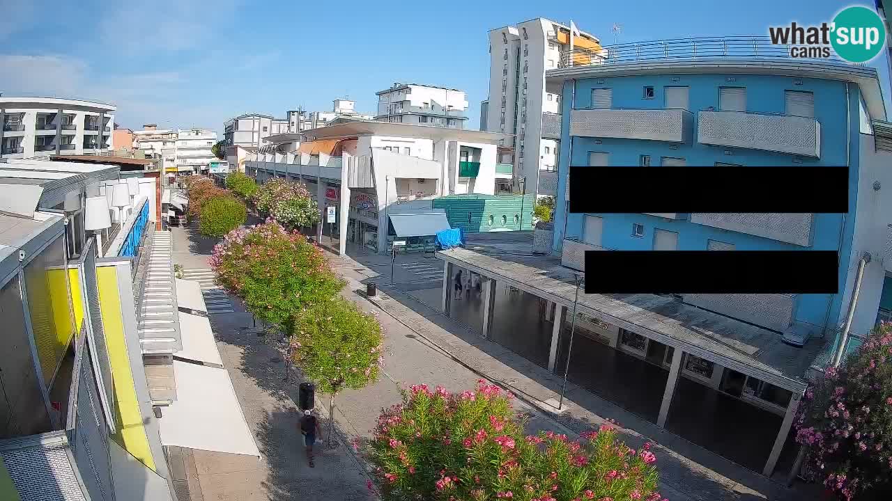 Webcam Passeggiata Bibione – Viale delle Costellazioni in Diretta