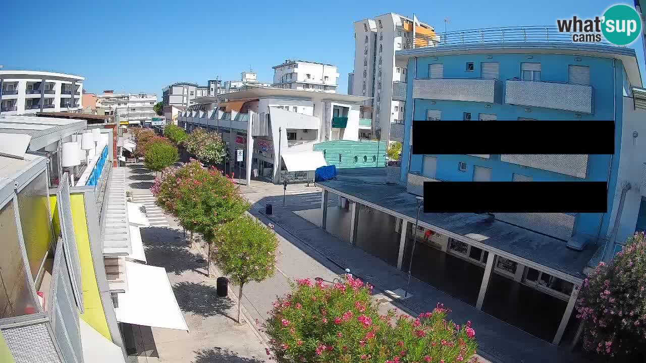 Webcam Passeggiata Bibione – Viale delle Costellazioni in Diretta