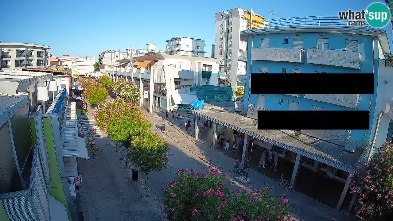Web kamera Bibione Šetnica – Viale delle Costellazioni uživo