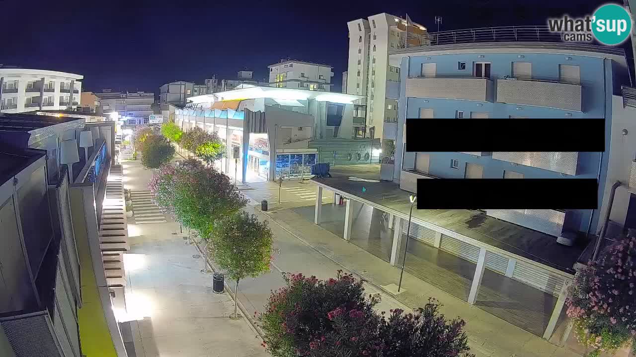 Webcam Promenade de Bibione – Viale delle Costellazioni en direct