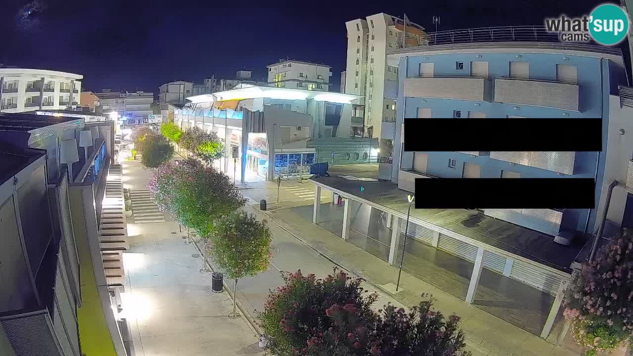 Web kamera Bibione Šetnica – Viale delle Costellazioni uživo
