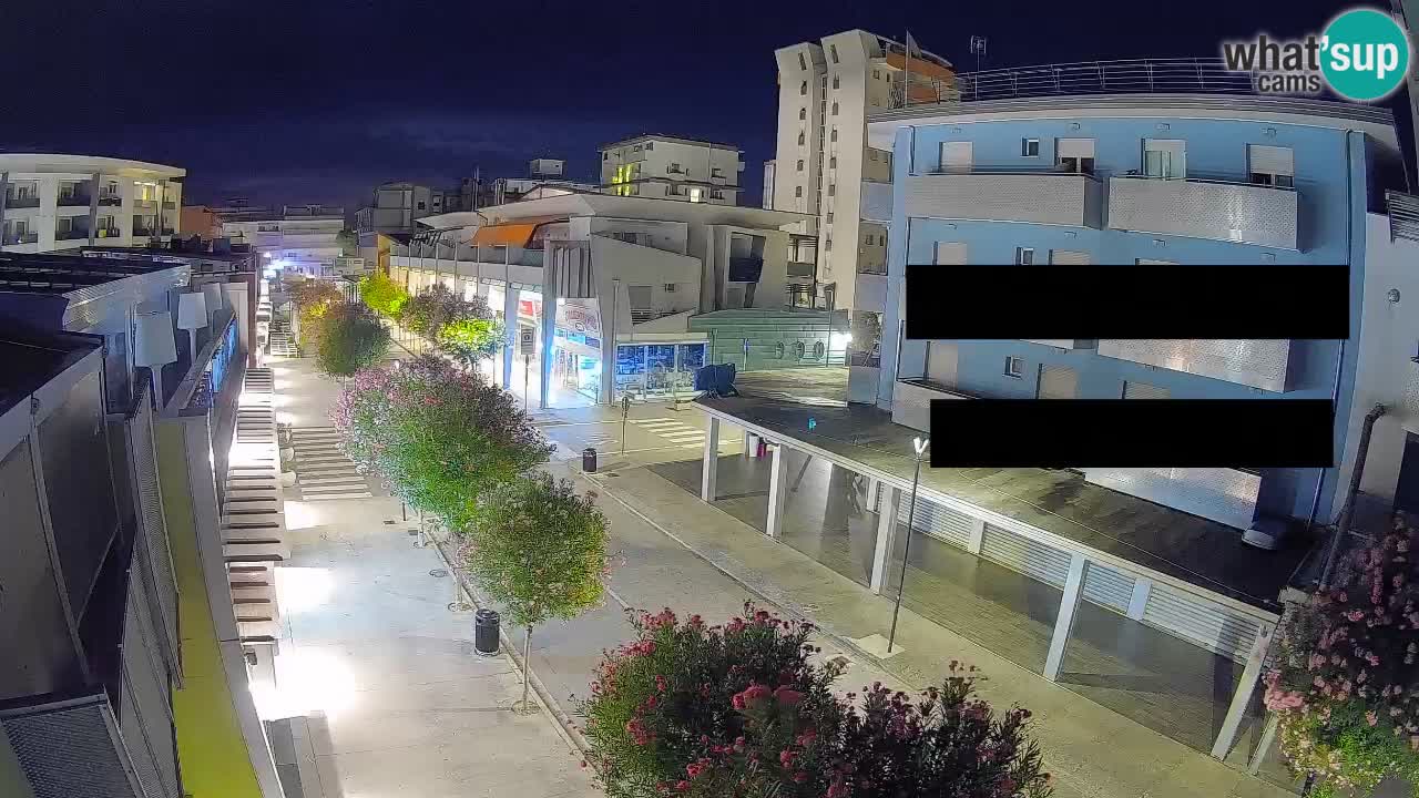 Webcam Paseo de Bibione – Viale delle Costellazioni en directo