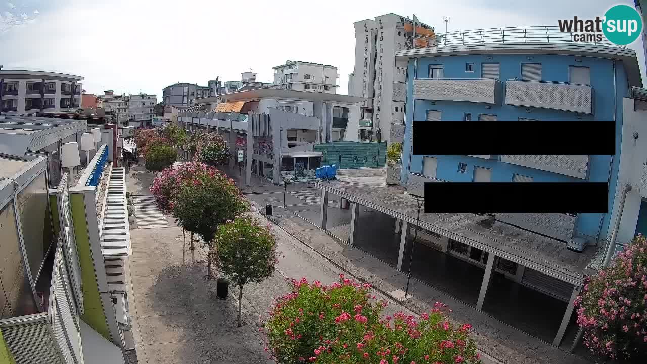 Bibione Fußgängerzone Webcam – Viale delle Costellazioni live