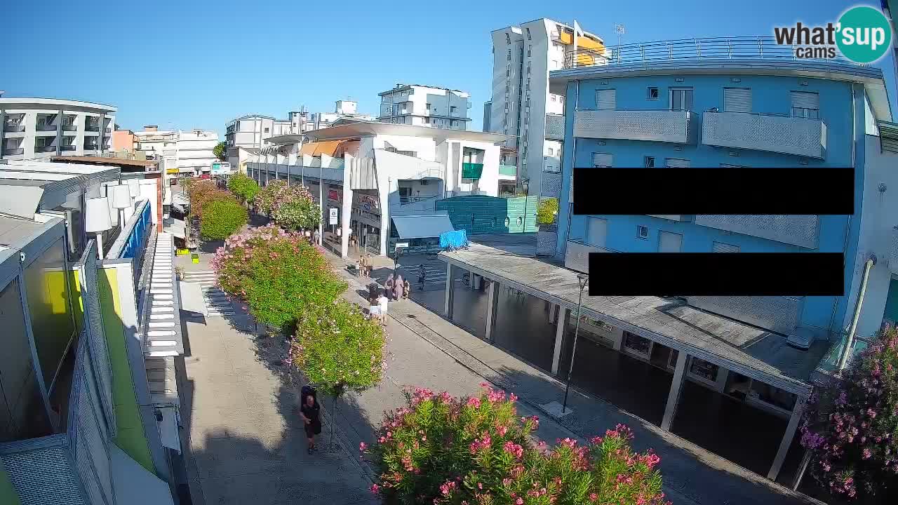 Webcam Passeggiata Bibione – Viale delle Costellazioni in Diretta