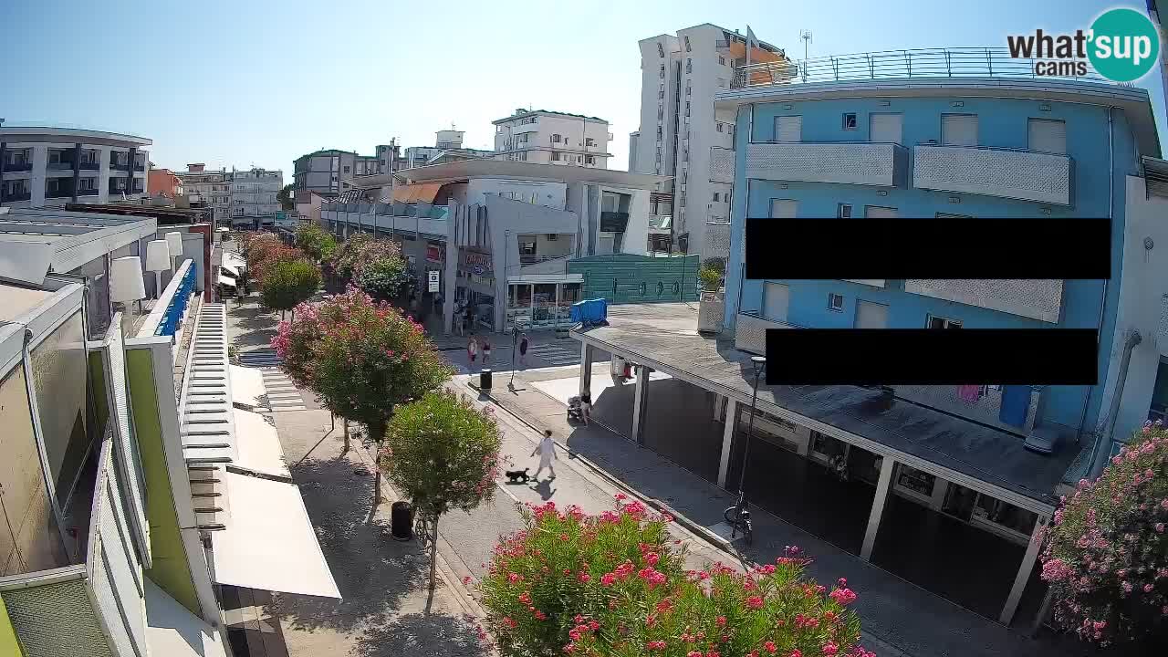 Web kamera Bibione Šetnica – Viale delle Costellazioni uživo