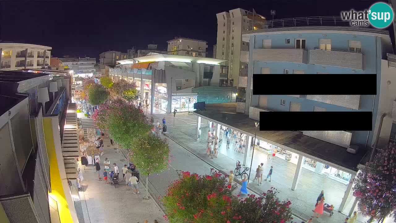Webcam Passeggiata Bibione – Viale delle Costellazioni in Diretta