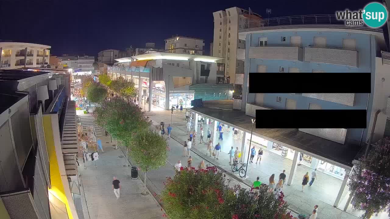 Bibione Fußgängerzone Webcam – Viale delle Costellazioni live