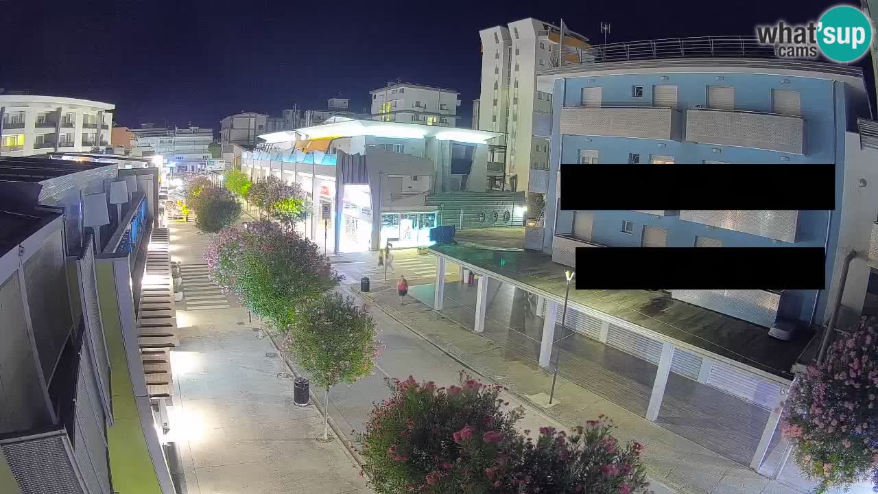 Bibione Fußgängerzone Webcam – Viale delle Costellazioni live