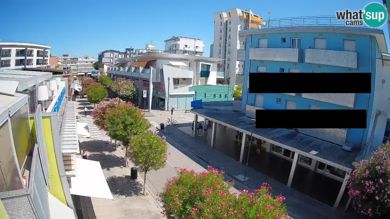 Bibione Fußgängerzone Webcam – Viale delle Costellazioni live