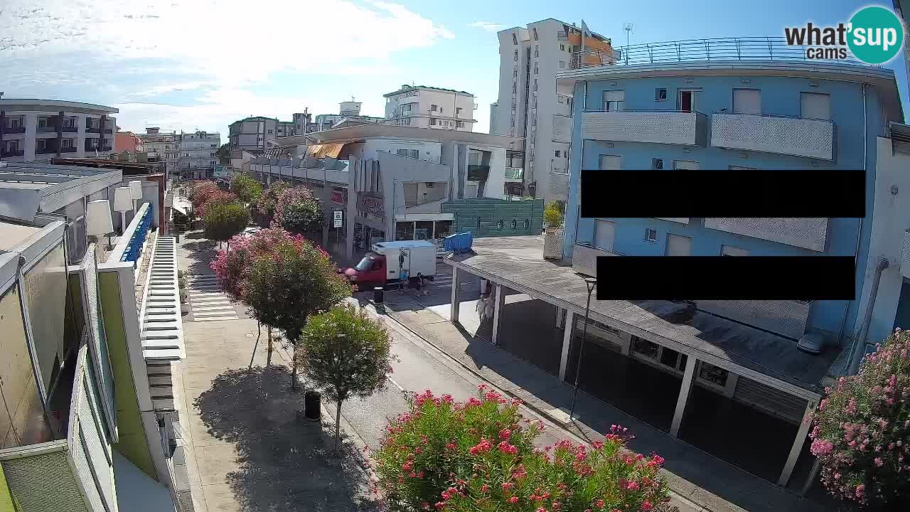 Bibione Fußgängerzone Webcam – Viale delle Costellazioni live