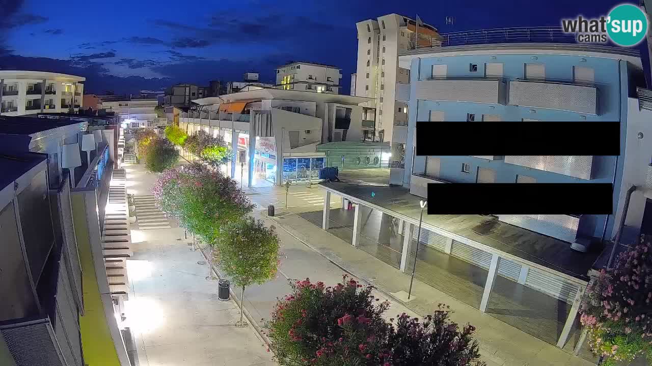 Webcam Promenade de Bibione – Viale delle Costellazioni en direct