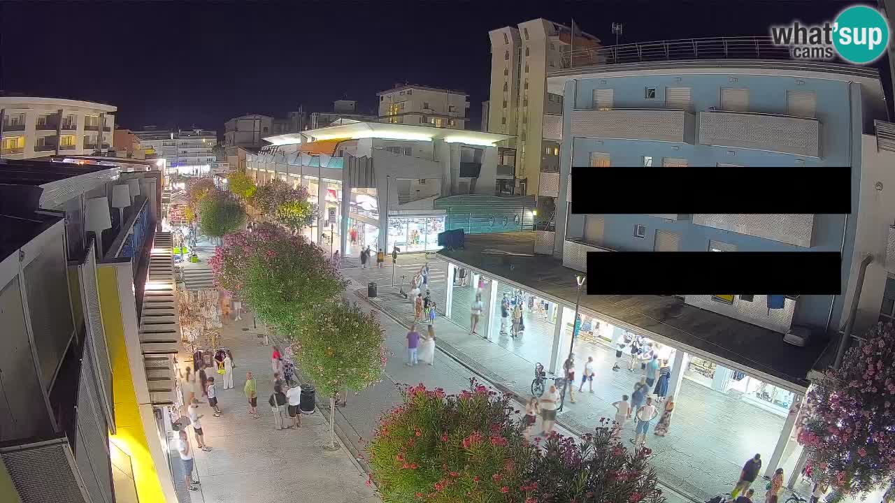 Webcam Passeggiata Bibione – Viale delle Costellazioni in Diretta