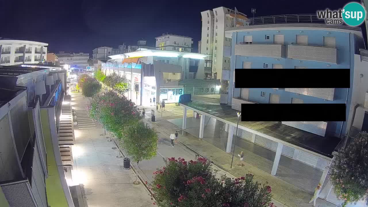 Webcam Passeggiata Bibione – Viale delle Costellazioni in Diretta