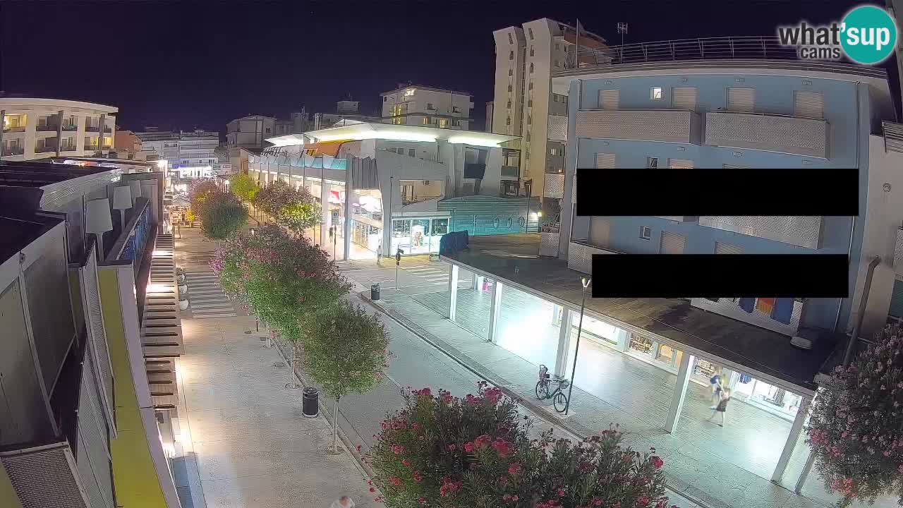 Bibione Fußgängerzone Webcam – Viale delle Costellazioni live