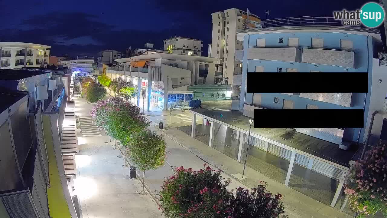 Webcam Paseo de Bibione – Viale delle Costellazioni en directo