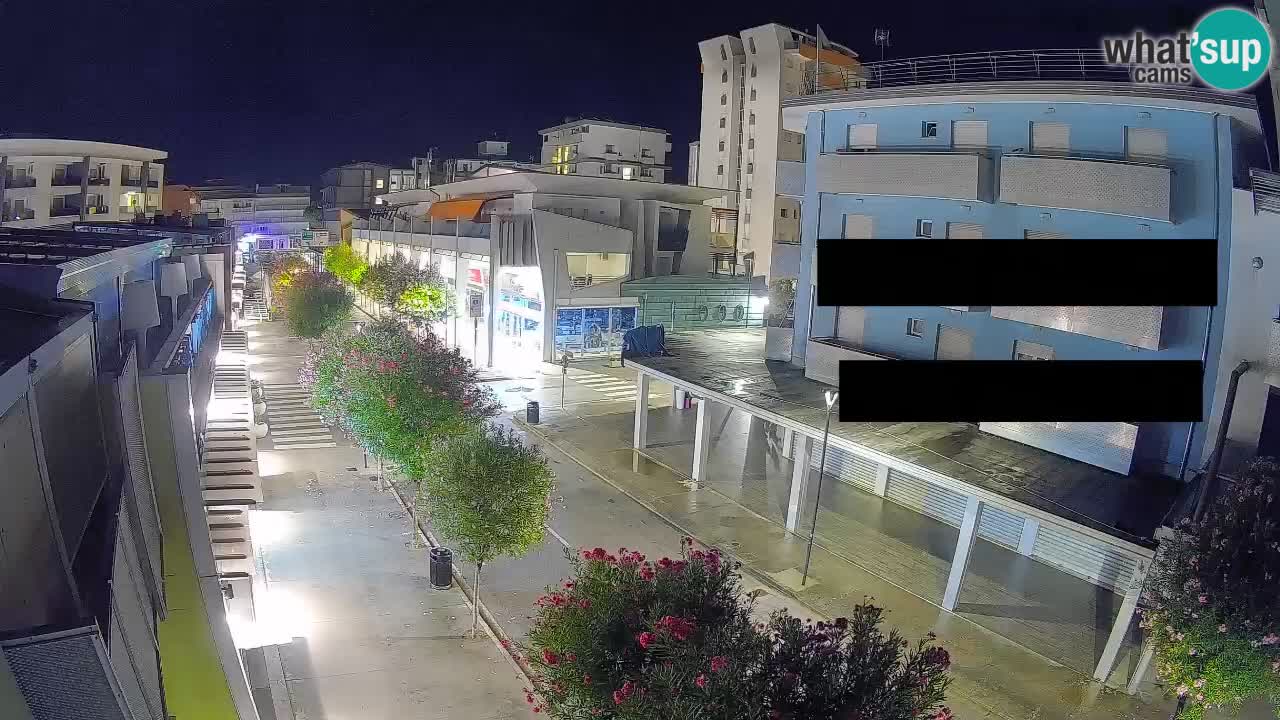 Webcam Paseo de Bibione – Viale delle Costellazioni en directo