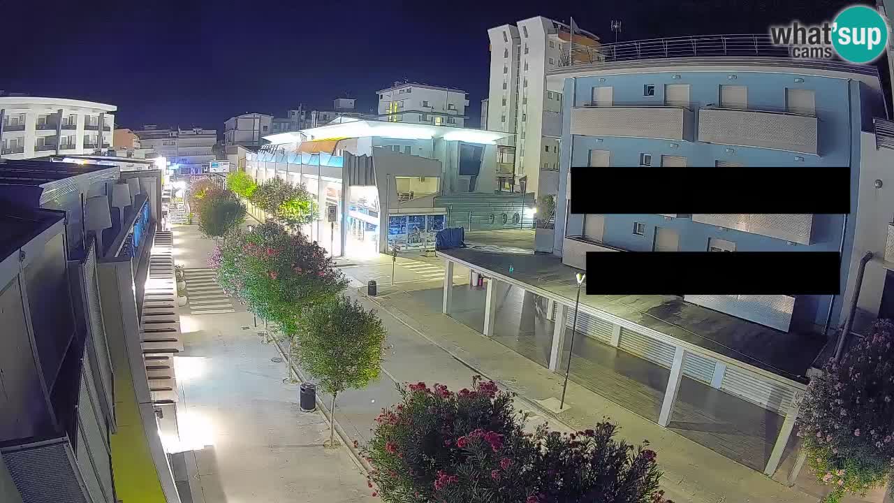 Bibione Fußgängerzone Webcam – Viale delle Costellazioni live