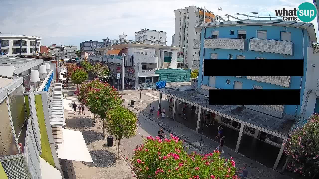 Webcam Passeggiata Bibione – Viale delle Costellazioni in Diretta