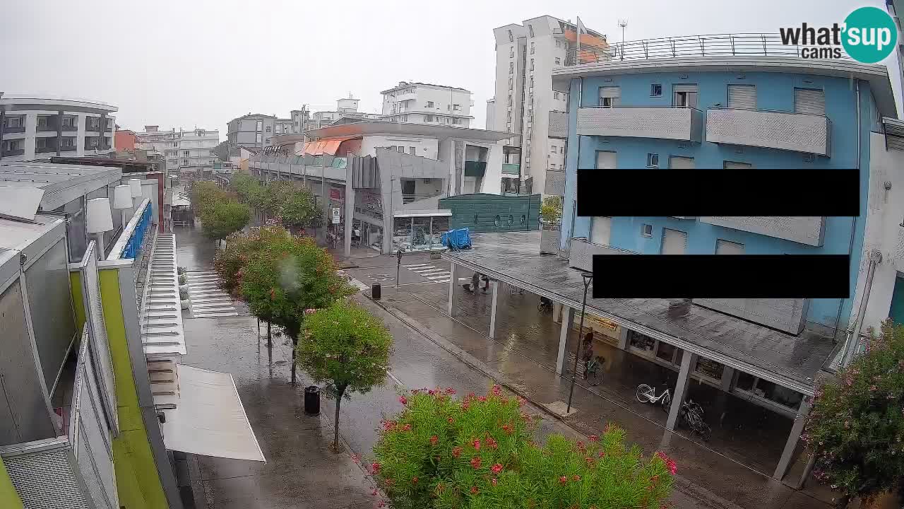 Bibione Fußgängerzone Webcam – Viale delle Costellazioni live