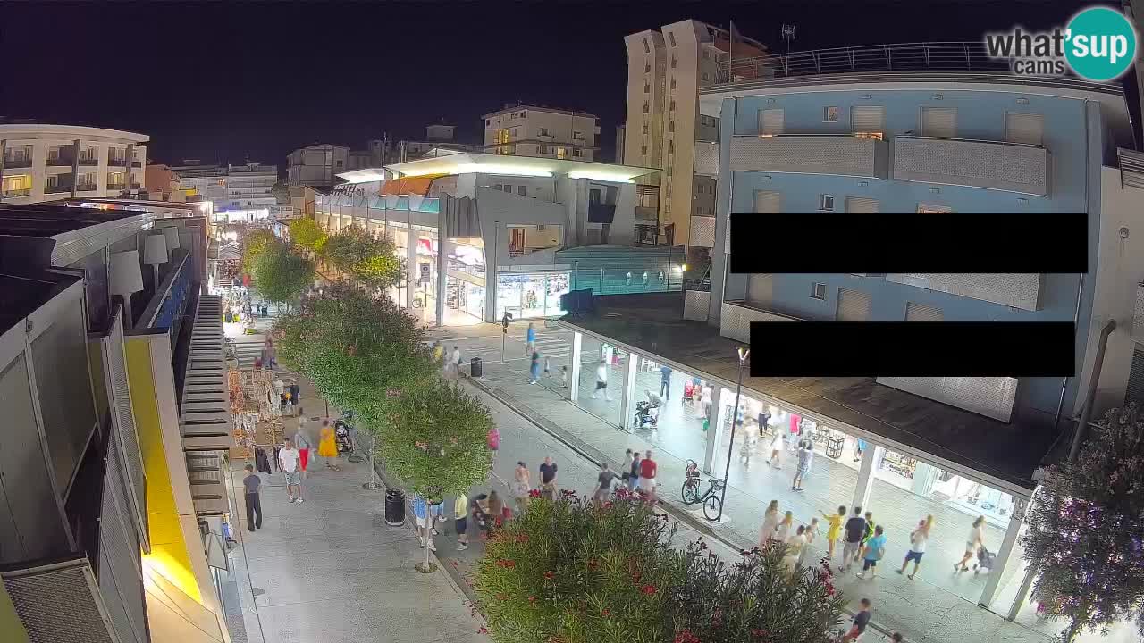 Webcam Passeggiata Bibione – Viale delle Costellazioni in Diretta