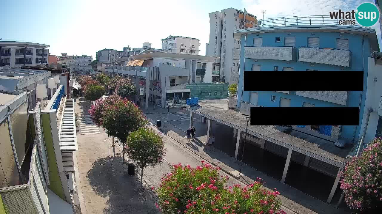 Webcam Passeggiata Bibione – Viale delle Costellazioni in Diretta