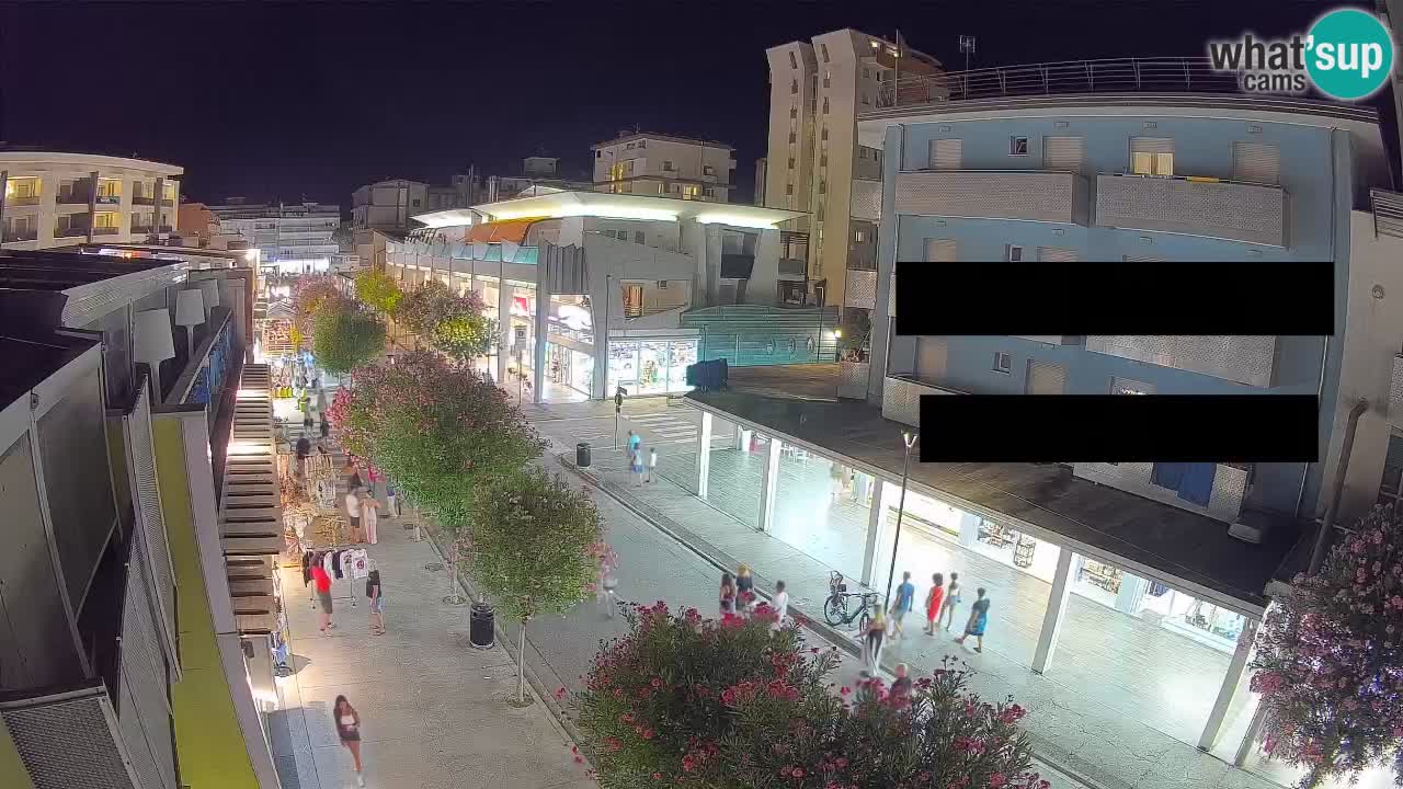 Bibione Fußgängerzone Webcam – Viale delle Costellazioni live