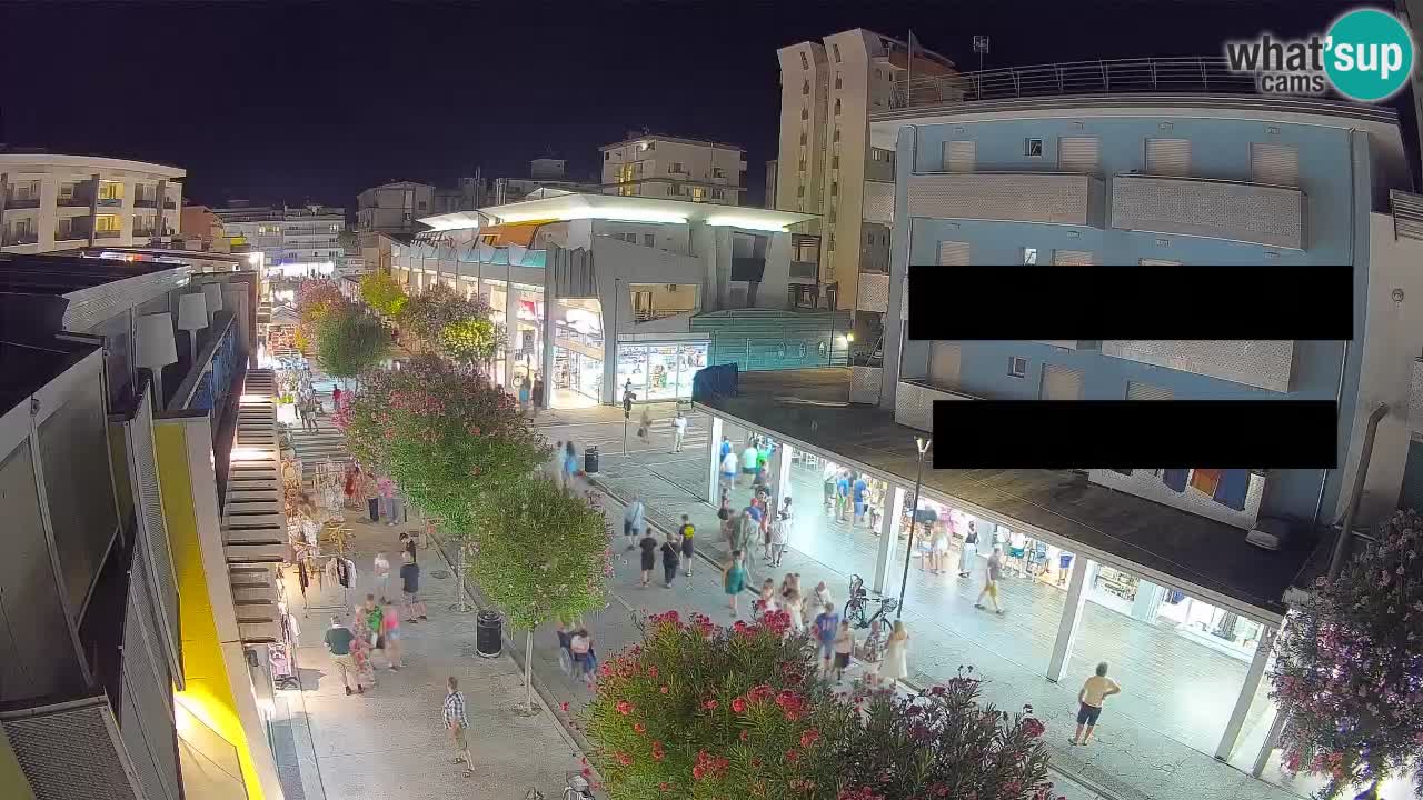 Webcam Passeggiata Bibione – Viale delle Costellazioni in Diretta