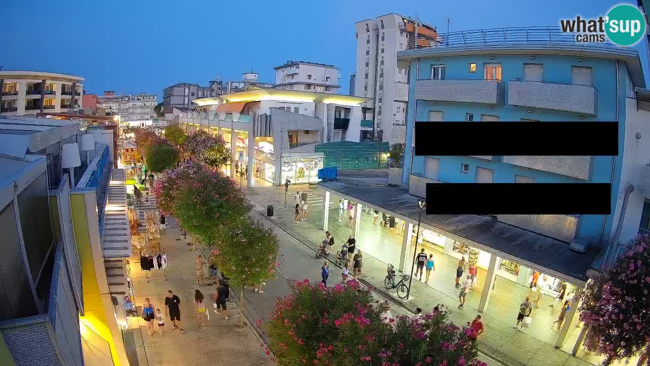 Webcam Passeggiata Bibione – Viale delle Costellazioni in Diretta