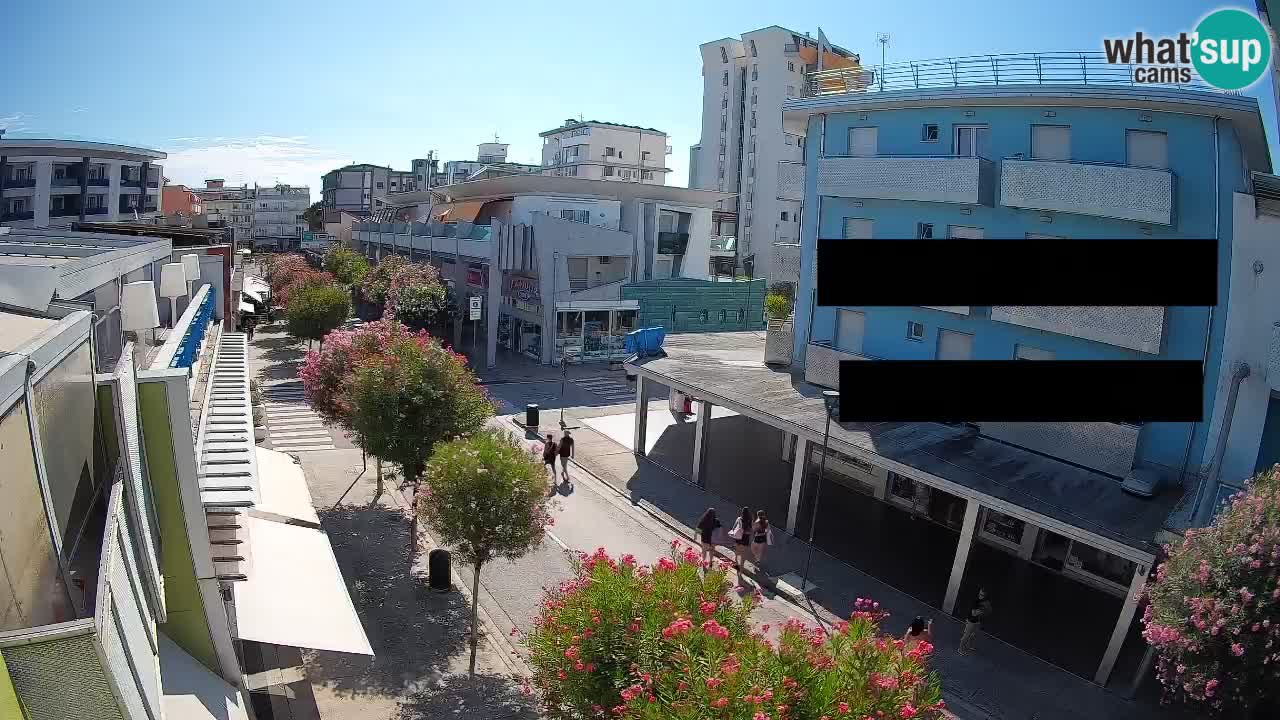 Bibione Fußgängerzone Webcam – Viale delle Costellazioni live